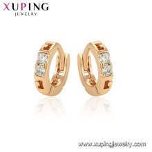 96429 xuping latest fashion crystal hoop copper alloy earring for baby